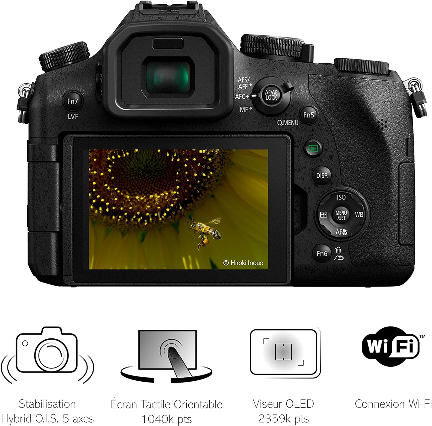 Panasonic Lumix FZ2000 | Bridge Expert Camera (1'' 20MP Sensor, Leica Zoom 20x F2.8-4.5, OLED Viewfinder, Adjustable Touch Screen, 4K Unlimited Video, Stabilisation) Black – French Version image 2