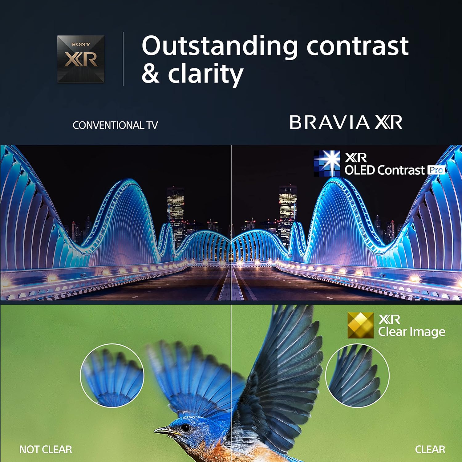 Sony BRAVIA XR, XR-77A80L, 77 Inch, OLED, Smart TV, 4K HDR, Google TV, ECO PACK, BRAVIA CORE, Perfect for PlayStation5, Metal Flush Surface Design, 5 Year Warranty image 2
