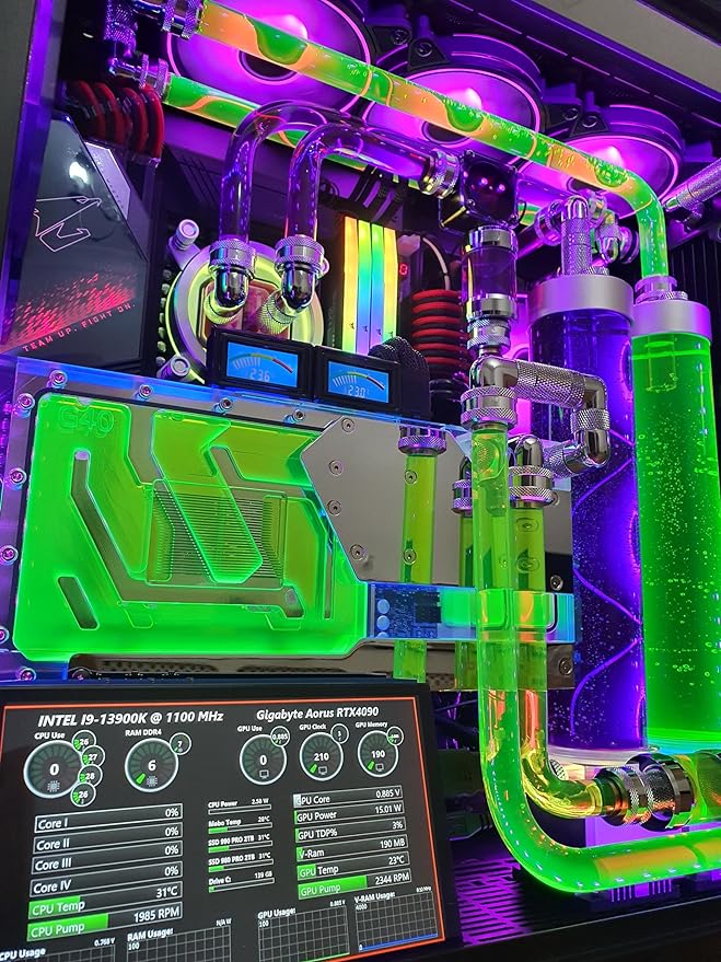 VIXIA High End Custom Watercooled Gaming PC - Intel Core i9 14900K,Windows 11 pro image 2