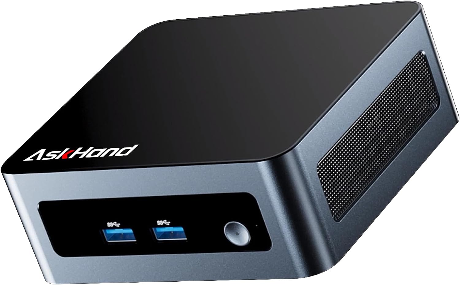 AskHand Mini PC mini Desktop Computer AMD Ryzen 7 5700U (8C/16T 4.3 GHz) 16GB DDR4 RAM 512GB NVME SSD, Windows 11 Pro/WiFi 6/ BT-5.2/ USB*4/ Type-C/HDMI*2 4K@60Hz 3-Screens Simultaneous Output image 0
