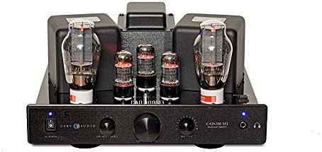 Cary Audio CAD-300SEI Integrated Tube Amplifer (Black) 15 Watts per channel,3 RCA inputs and world class headphone section, SET class A circuit, Single ended triode, Audiophile reference quality image 0