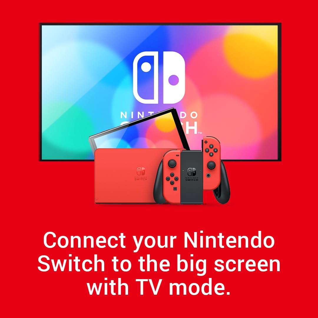Nintendo Switch (OLED Model) Mario Red Edition image 4