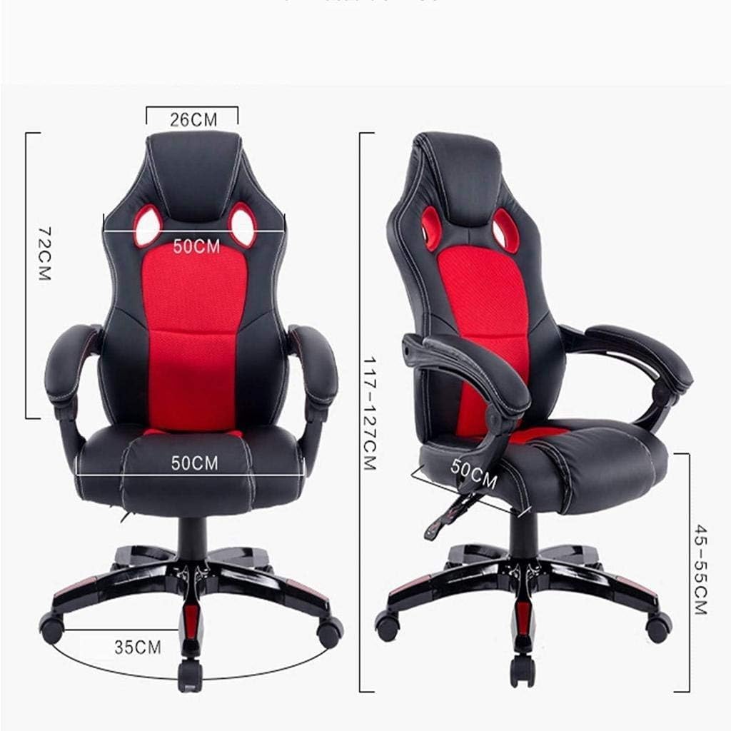 KOHARA Office Chair Gaming Chair Office Chair High Back Computer Music Video Game Chair Adjustable Backrest Aluminum Alloy Fee(Gaming Chair) (1) image 1