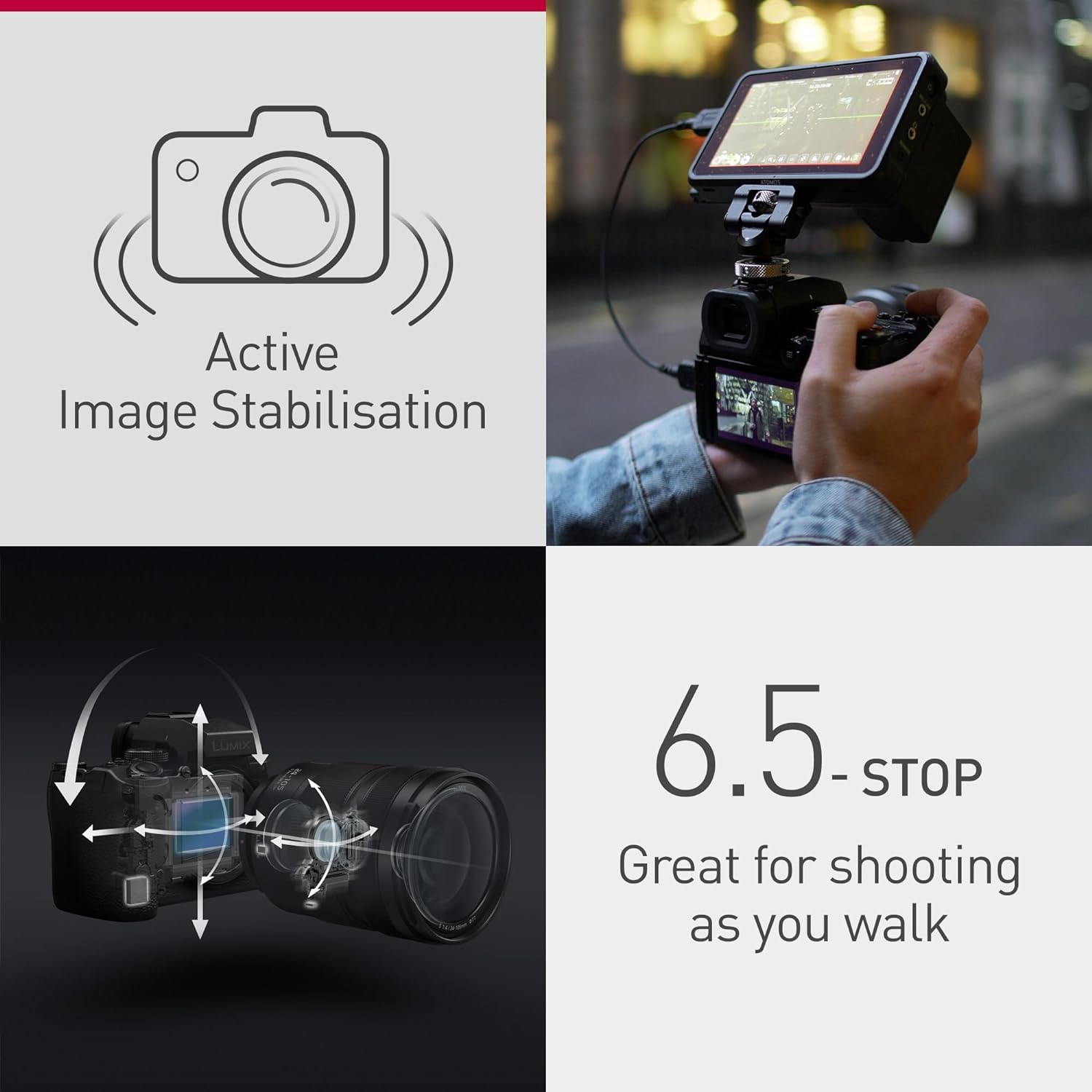 Panasonic LUMIX DC-S5 II Full Frame Mirrorless Camera Body, 4K 60P and 6k 30P, Flip Screen, Wi-Fi, Phase Hybrid AF With 779 points, Active IS image 5