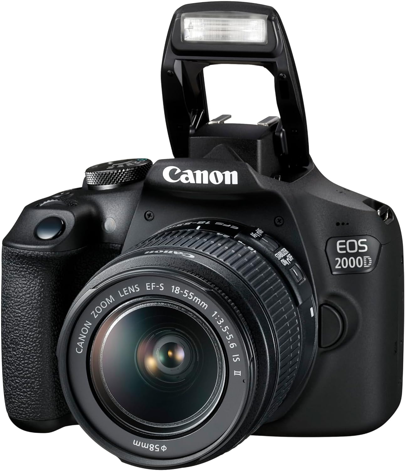 Canon EOS 2000D + EF-S 18-55mm F3.5-5.6 IS II Lens + Spare Battery - Easy-to-use DSLR Camera with a Versatile Lens and a Spare Battery, Ideal for Portraits and Landscape - Amazon Exclusive image 1