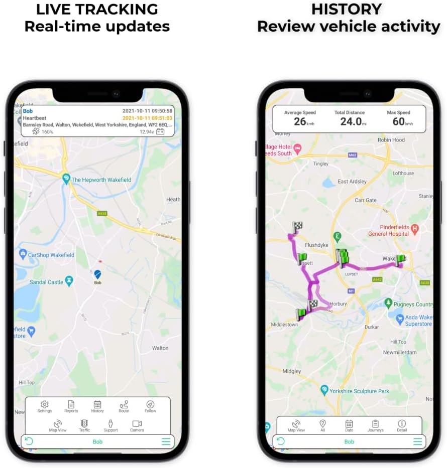 GPSBob 5 Year 2G 12/24v Wired GPS Tracker, All Inclusive, No Monthly Fees, No Subscriptions, One Off Fee, 5 Years Service Included, Car, Van, Truck, Caravan, Motorhome Tracker, Plug and Play image 3