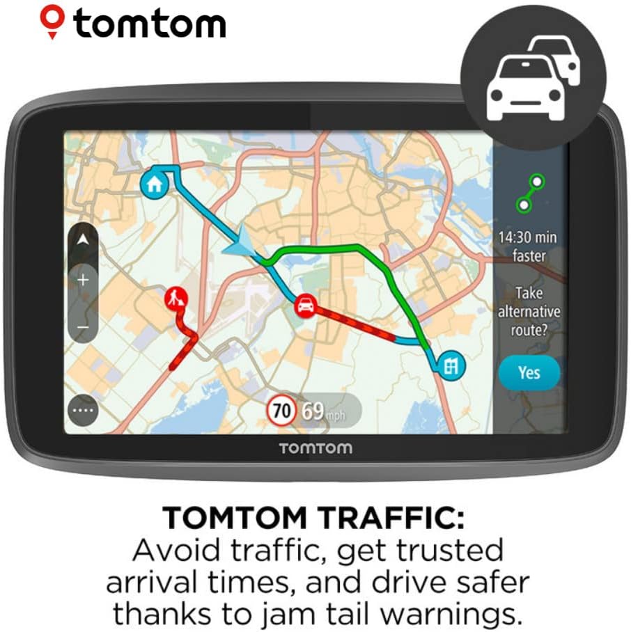 TomTom Truck Sat Nav GO Professional 620 with European Maps and Traffic Services (via Smartphone) Updates via WI-FI, Designed for Truck, Coach, Bus and Large Vehicles image 2