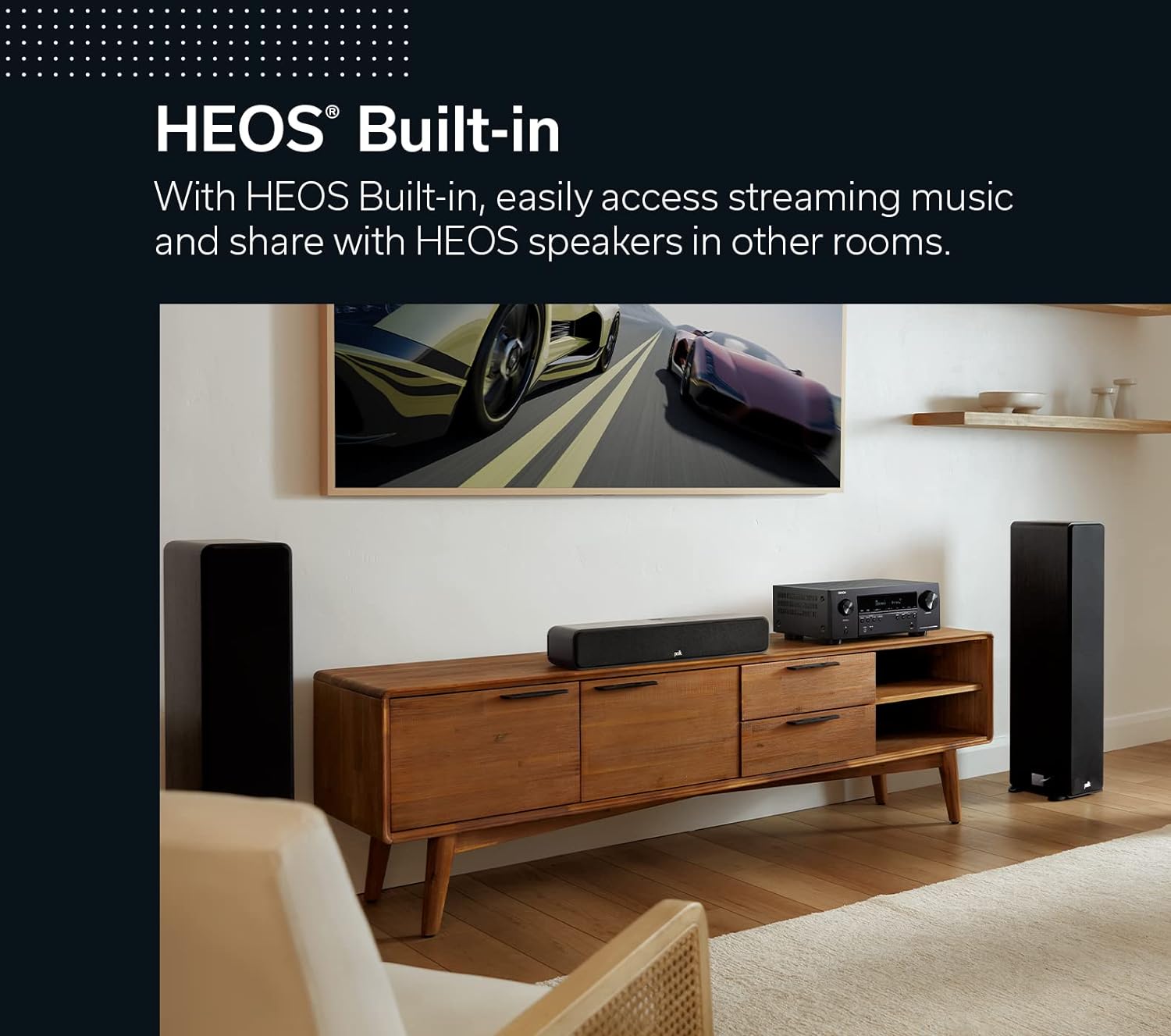 Denon AVR-S970H 8K AV Receiver, 7.2ch Home Cinema Amplifier, Dolby Atmos, DTS:X, Dolby Surround Sound, and DTS Neural:X, Alexa Compatible, Bluetooth, AirPlay 2 and HEOS Built-in Multiroom Audio image 2