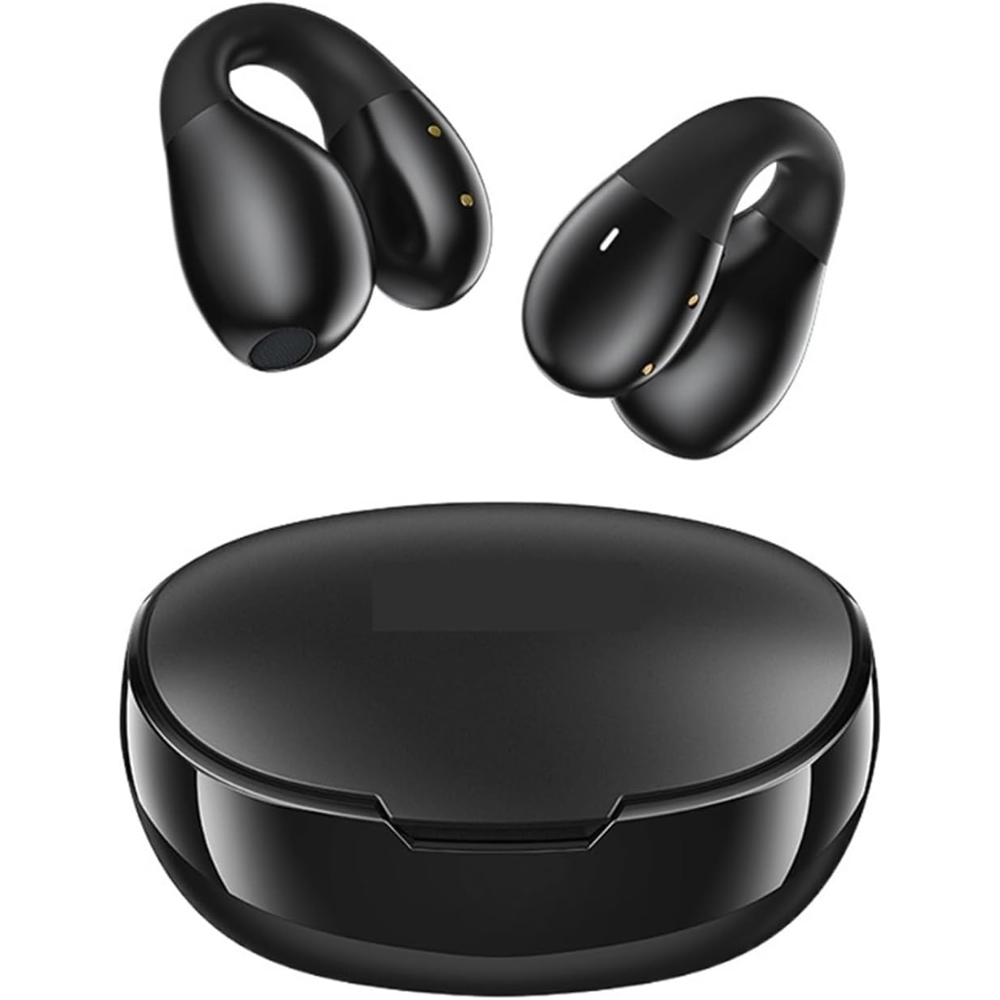 ZiShak Headphones True Wireless Stereo Bluetooth Earbuds, Clip Ear Design, HiFi Lossless Sound Quality, Black image 0