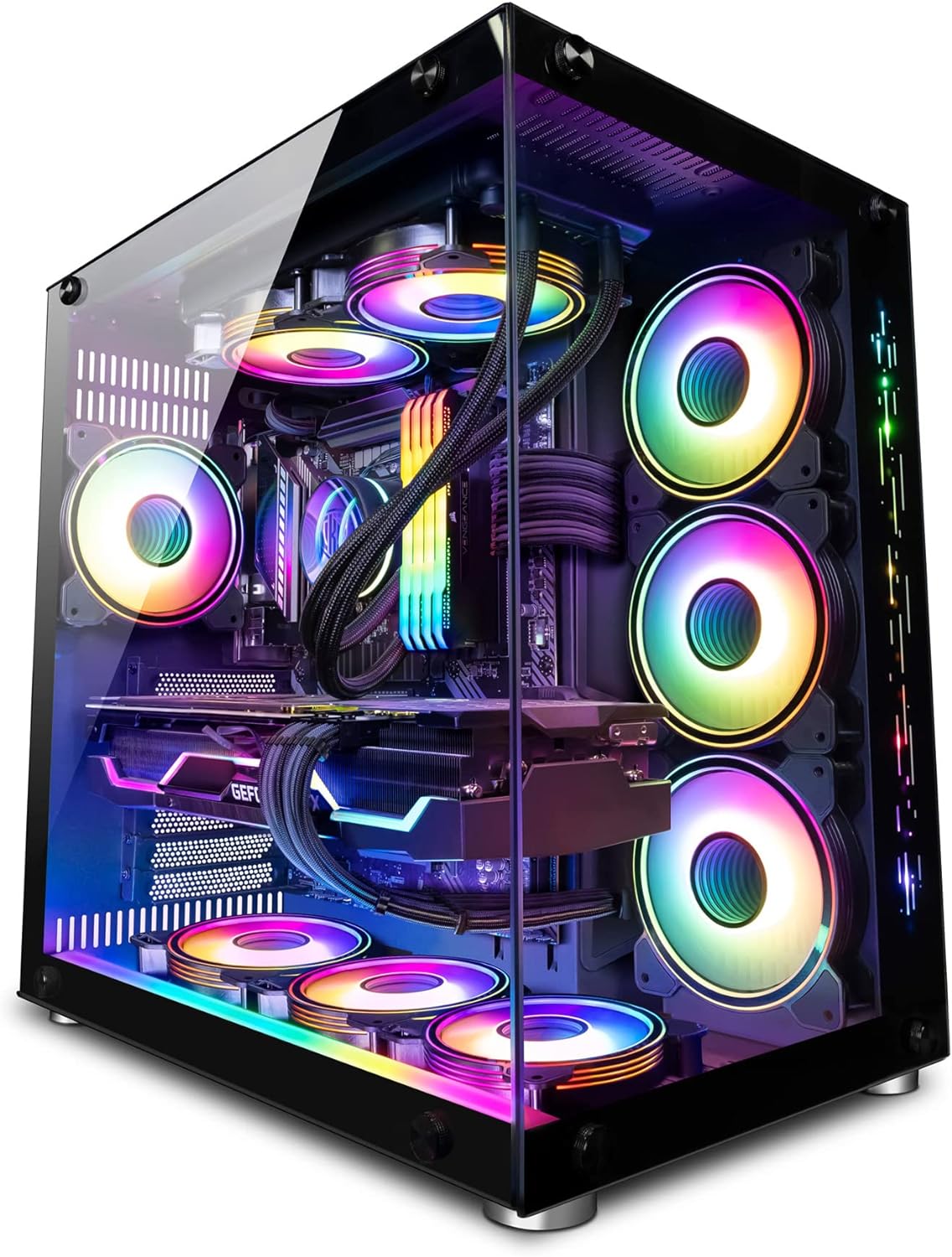 Vibox VIII-103 Gaming PC - Intel i9 11900F Processor - Nvidia RTX 4090 24GB Graphics Card - 32GB RAM - 2TB NVMe M.2 SSD - 1000W PSU - Windows 11 - WiFi image 0