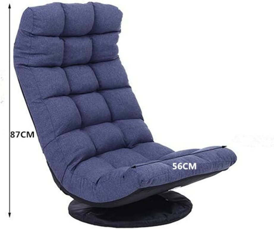 Home Office Chair 360 Degree Rotating Folding Video Game Chair Floor Lazy Man Sofa Chair for Living Room Bedroom Furniture Chair image 2
