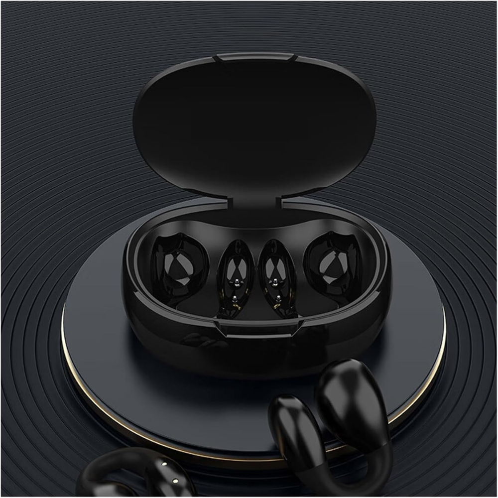 ZiShak Headphones True Wireless Stereo Bluetooth Earbuds, Clip Ear Design, HiFi Lossless Sound Quality, Black image 1