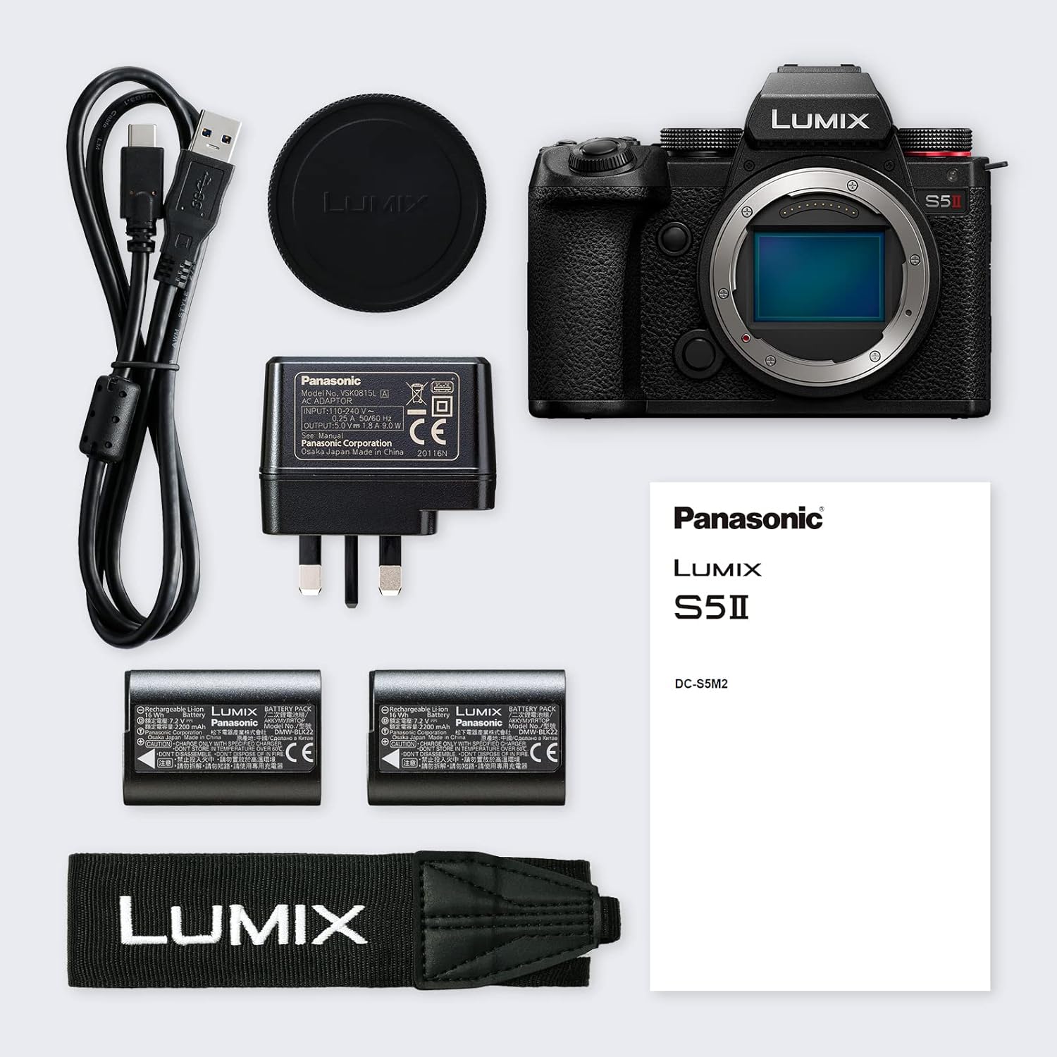 Panasonic LUMIX DC-S5 II Full Frame Mirrorless Camera Body, 4K 60P and 6k 30P, Flip Screen, Wi-Fi, Phase Hybrid AF With 779 points, Active IS image 1
