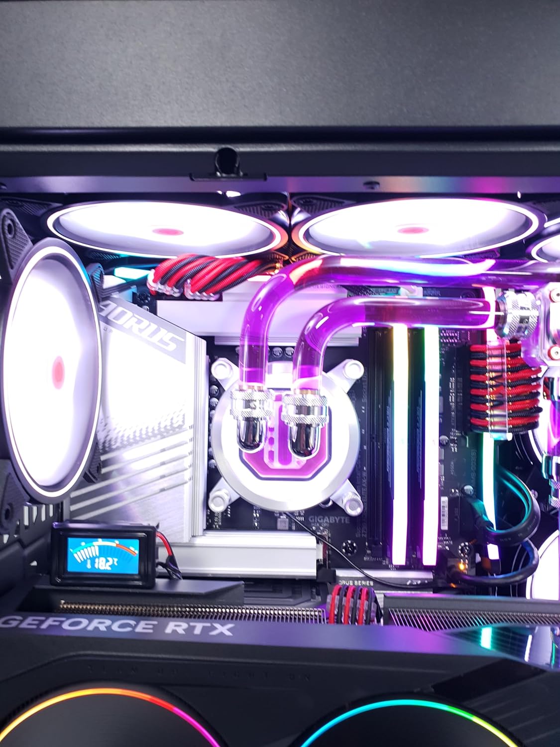 VIXIA High End Custom Watercooled Gaming PC - Intel Core i9 14900K - Gigabyte Aero GeForce RTX 4090 - Corsair DDR5 64GB - Samsung 990 Pro PCIe4.0 NVME 2TB - Hyte Y60 Black - VXS-70B image 2