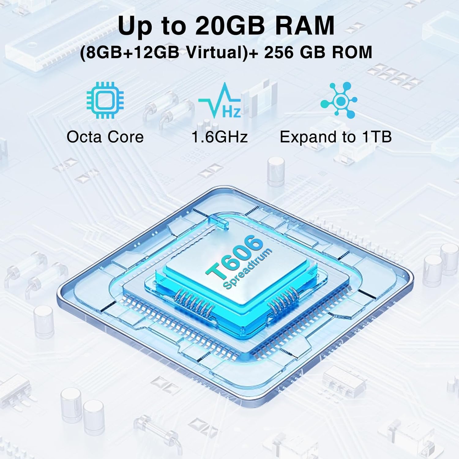 DOOGEE N50 Pro Mobile Phones, 20GB RAM + 256GB ROM/1TB TF Smartphone Android 13, Octa Core, 6.52