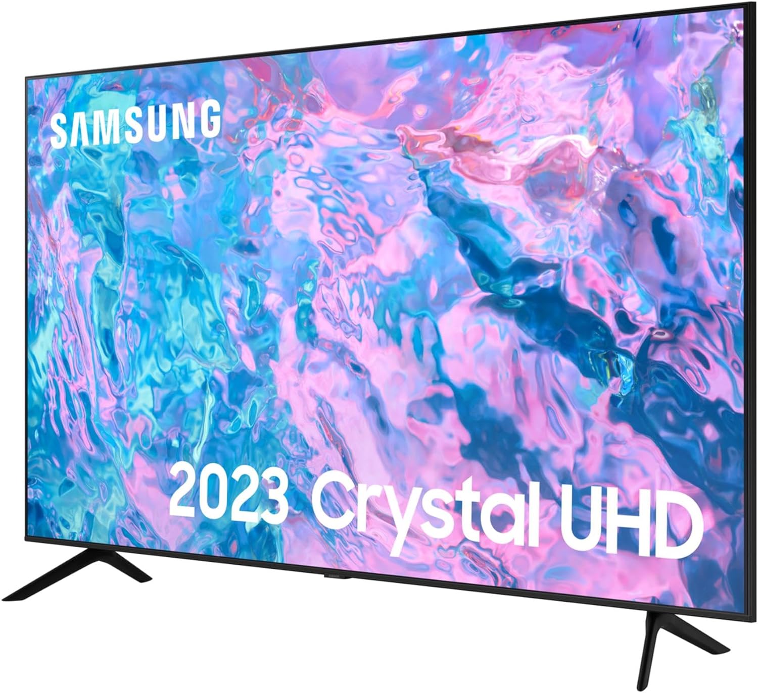 Samsung 55 Inch CU7100 UHD HDR Smart TV (2023) - 4K Crystal Processor, Adaptive Sound Audio, PurColour, Built In Gaming Hub, Streaming & Video Call Apps And Image Contrast Enhancer image 3