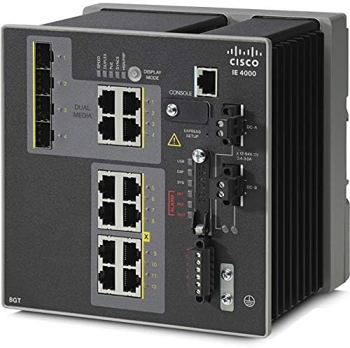 IE 4000 8 x RJ45 10/100/1000 4 x 1G COMBO LAN BASE, 8 ports, 100240 Vlots,3.31 kg image 0