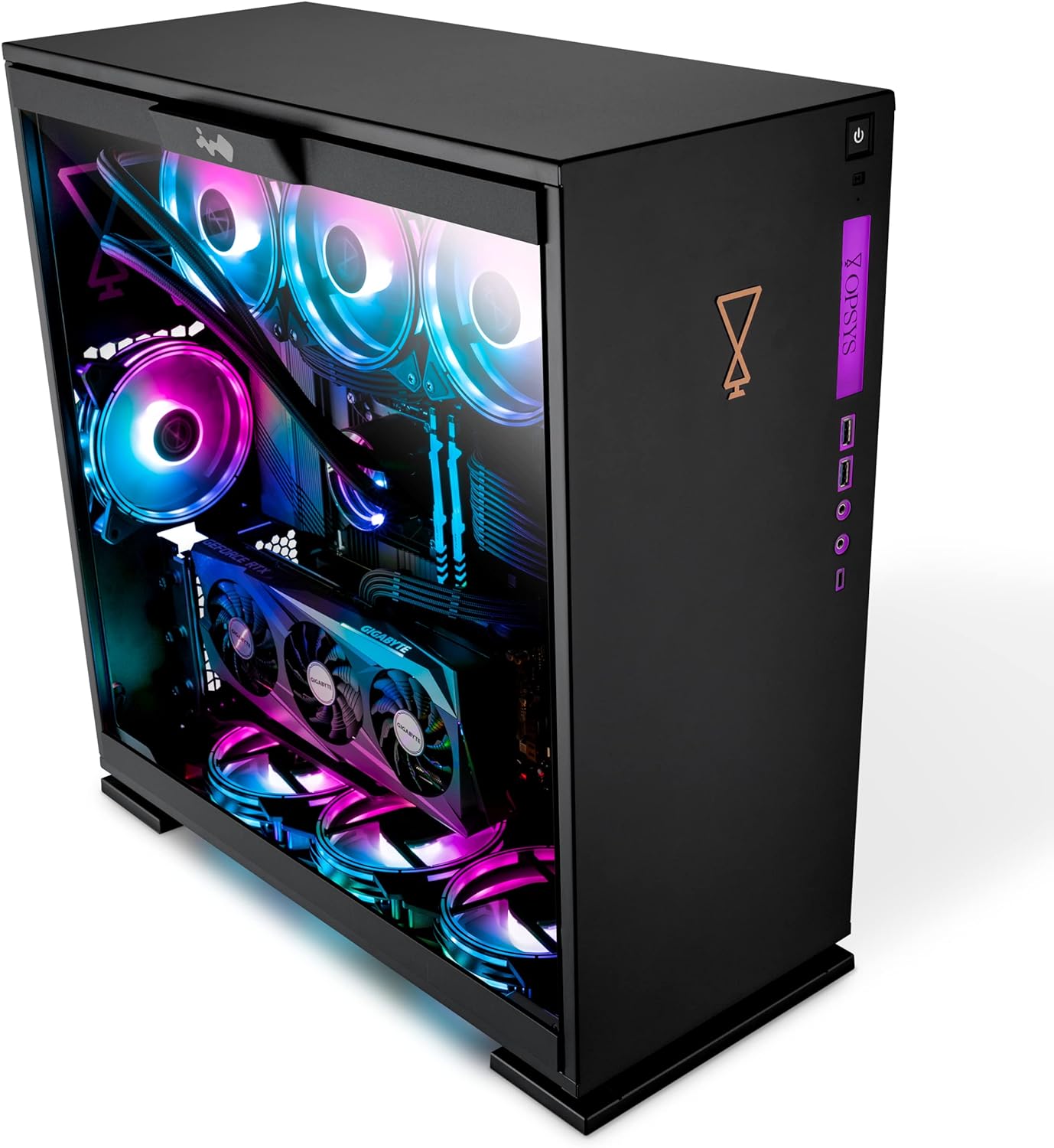 OPSYS Specta-X2 RGB Gaming PC Computer with Monitor & Gamer Keyboard/Mouse (Intel i7 12700F, Gigabyte Geforce RTX 3080, 500GB NVMe SSD, 2TB HDD, 32GB RAM, Bluetooth, Windows 11) image 4