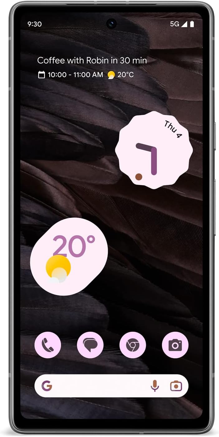 Google Pixel 7a and Pixel 30W Charger Bundle – Unlocked Android 5G Smartphone with Wide-Angle Lens and 24-Hour Battery - Charcoal (Amazon Exclusive) image 1
