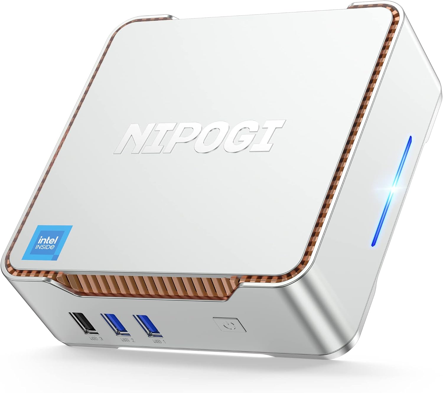 NiPoGi Mini PC Intel Alder Lake-Ν95 12th(up to 3.4GHz),8GB RAM, 128 GB 2666 GHz, Portable Performance Solution image 0